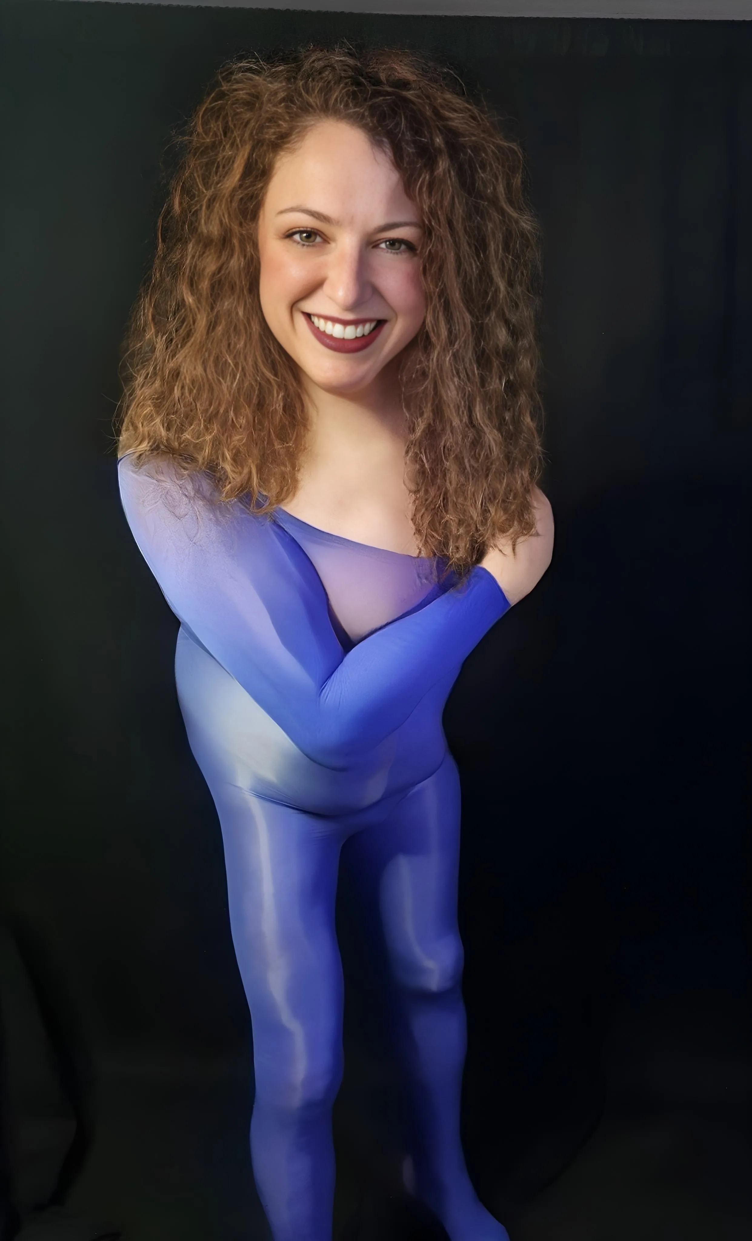 Blue body stocking