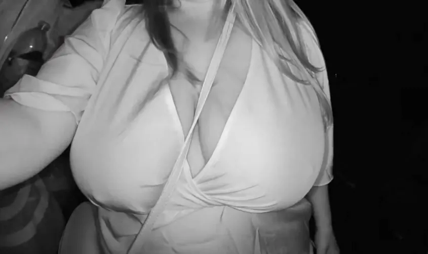 Security camera catching me come home braless