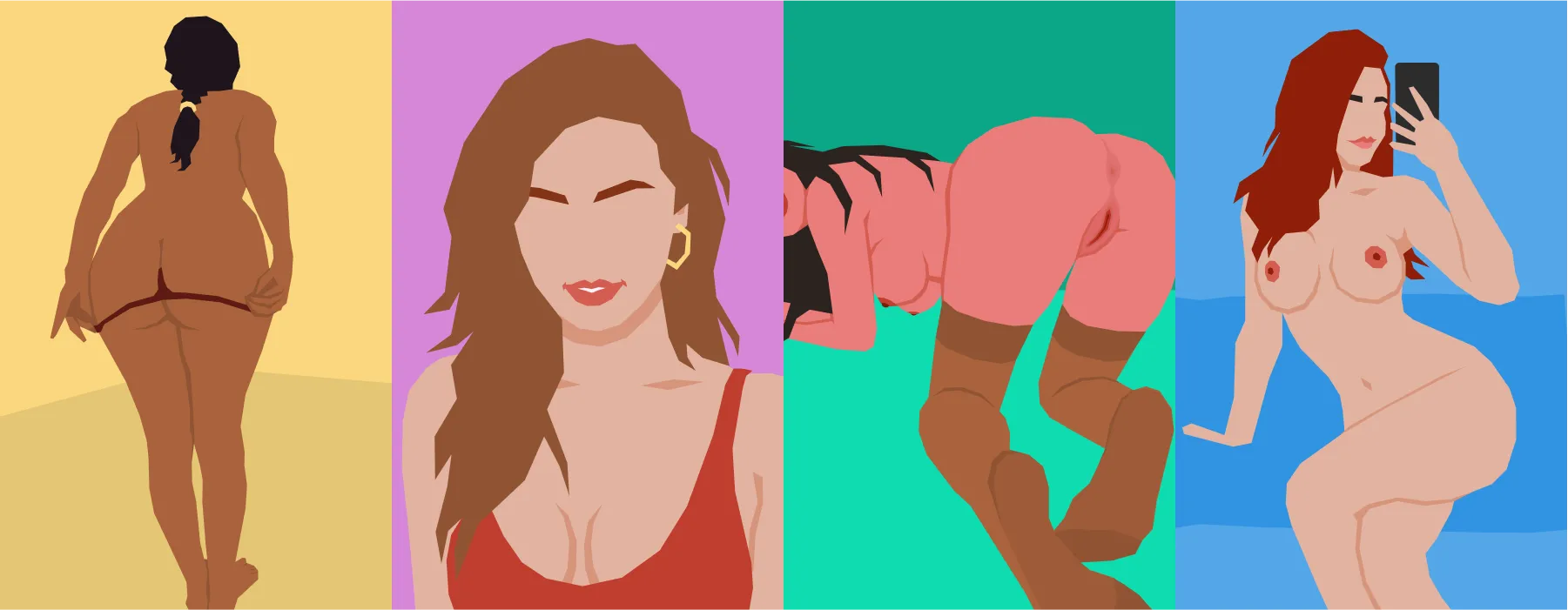 Some artwork from Day 45 (part 2) of Lewd Mod 2