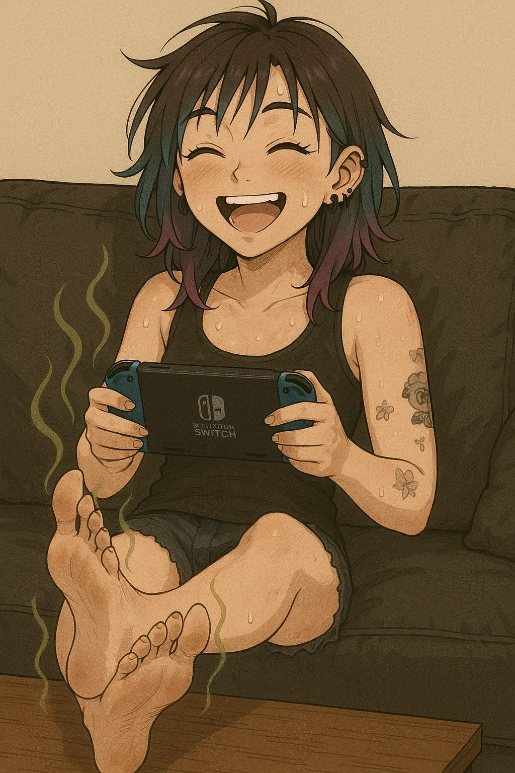 Too lazy to shower [feet] [foot] [smelly]