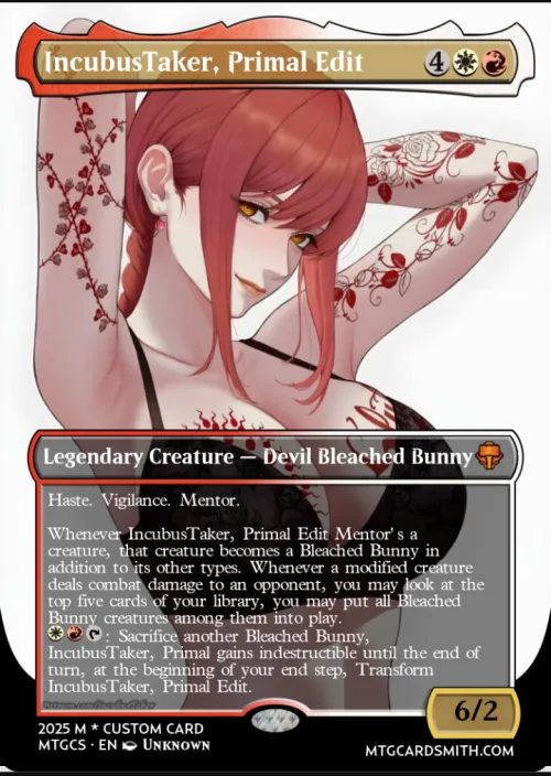 A card for one of the best Bleached Editors I know, a picture edited by the same girl.