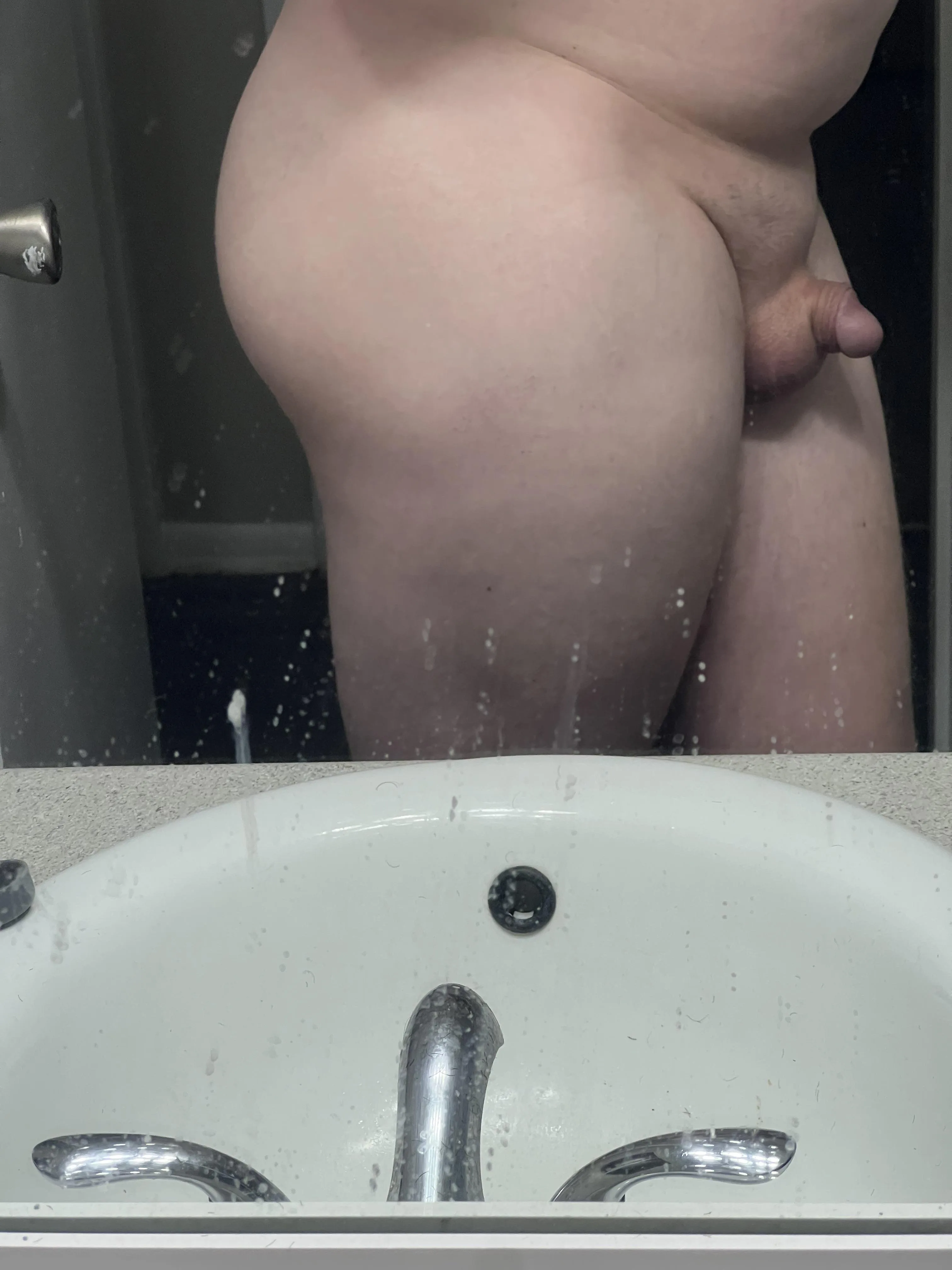 At least my fat ass makes up for my tiny dick