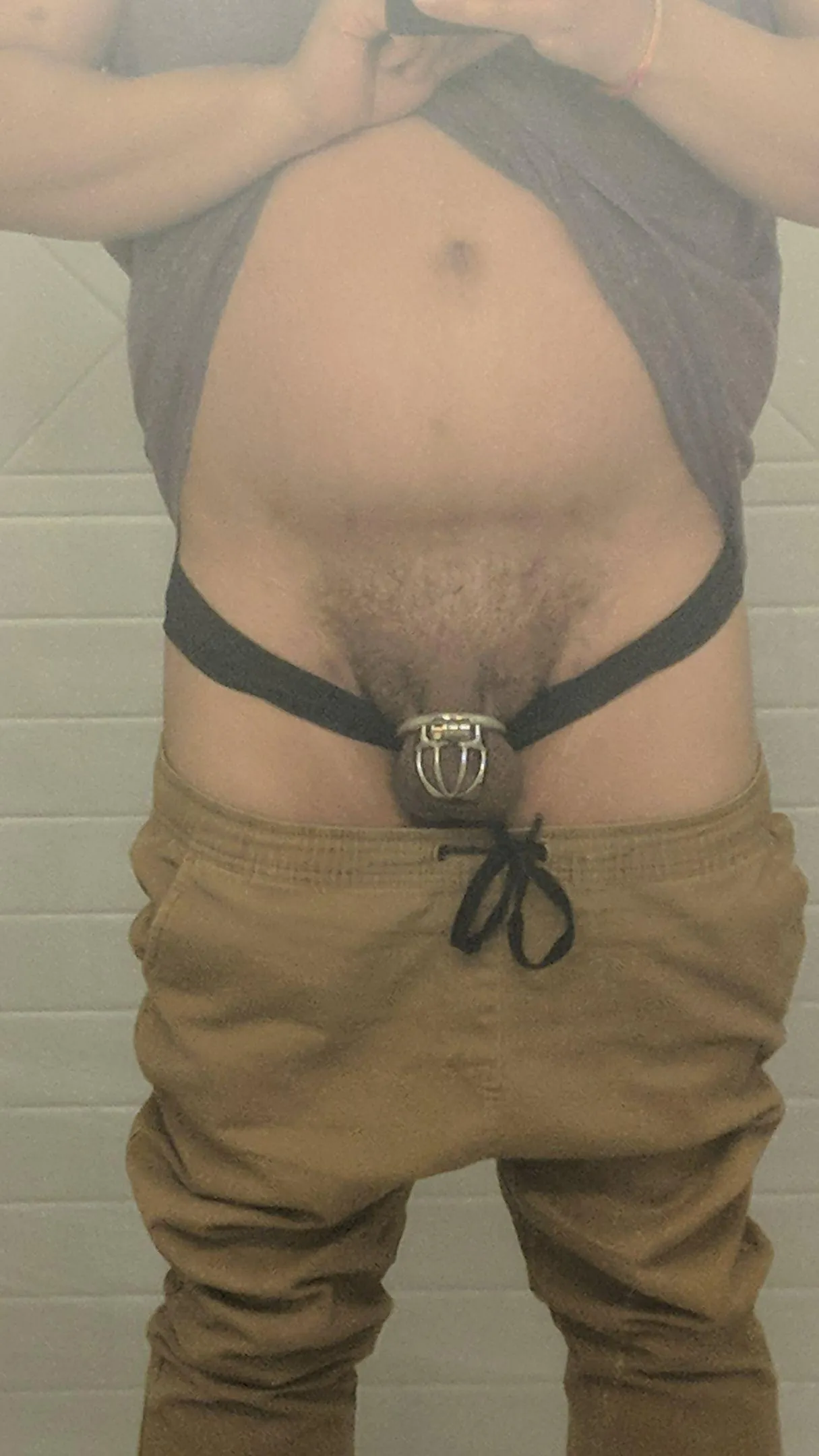 Caged at the baseball game last night