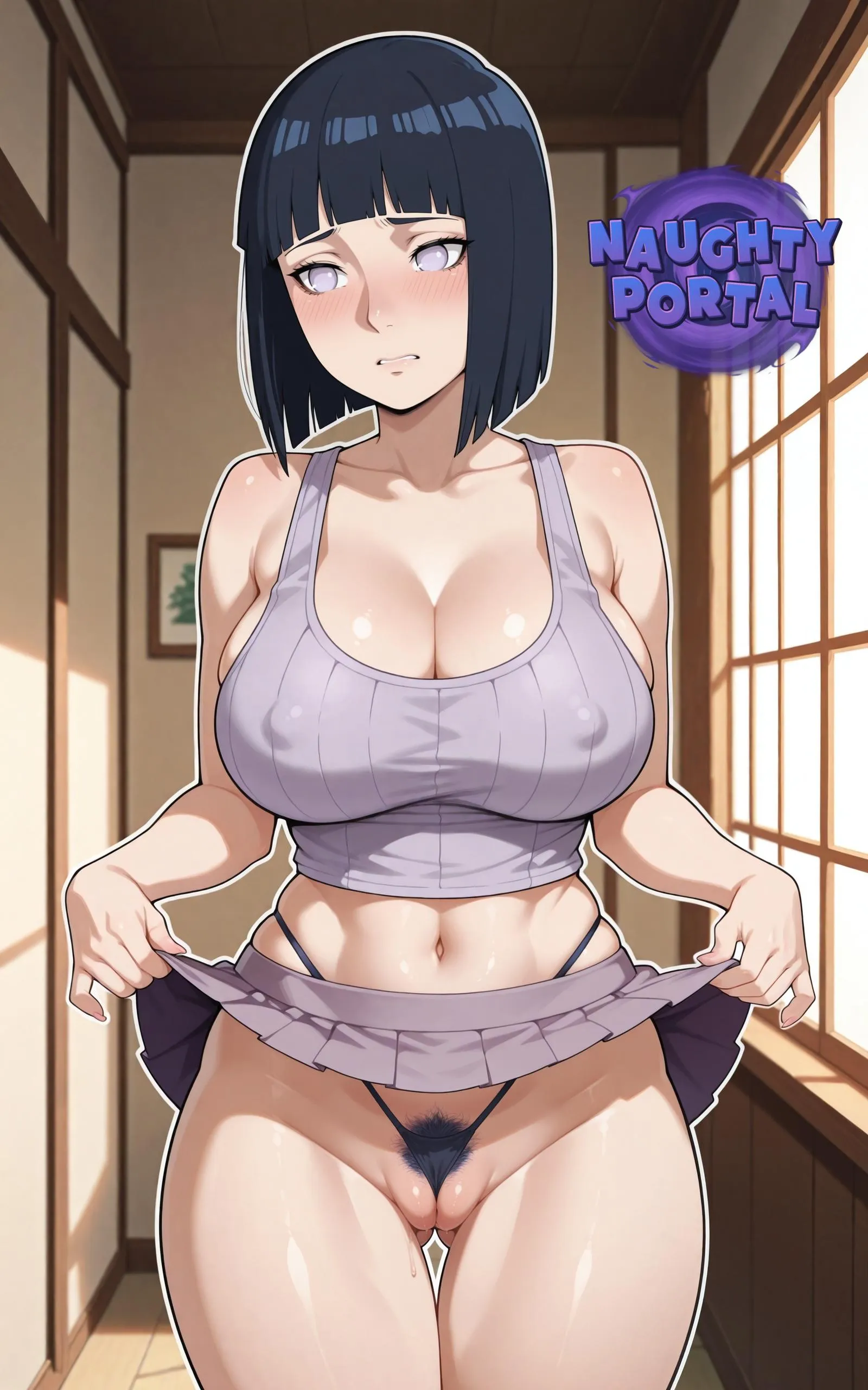 She might fidget and blush, but Hinata will wear anything you gently ask her to
