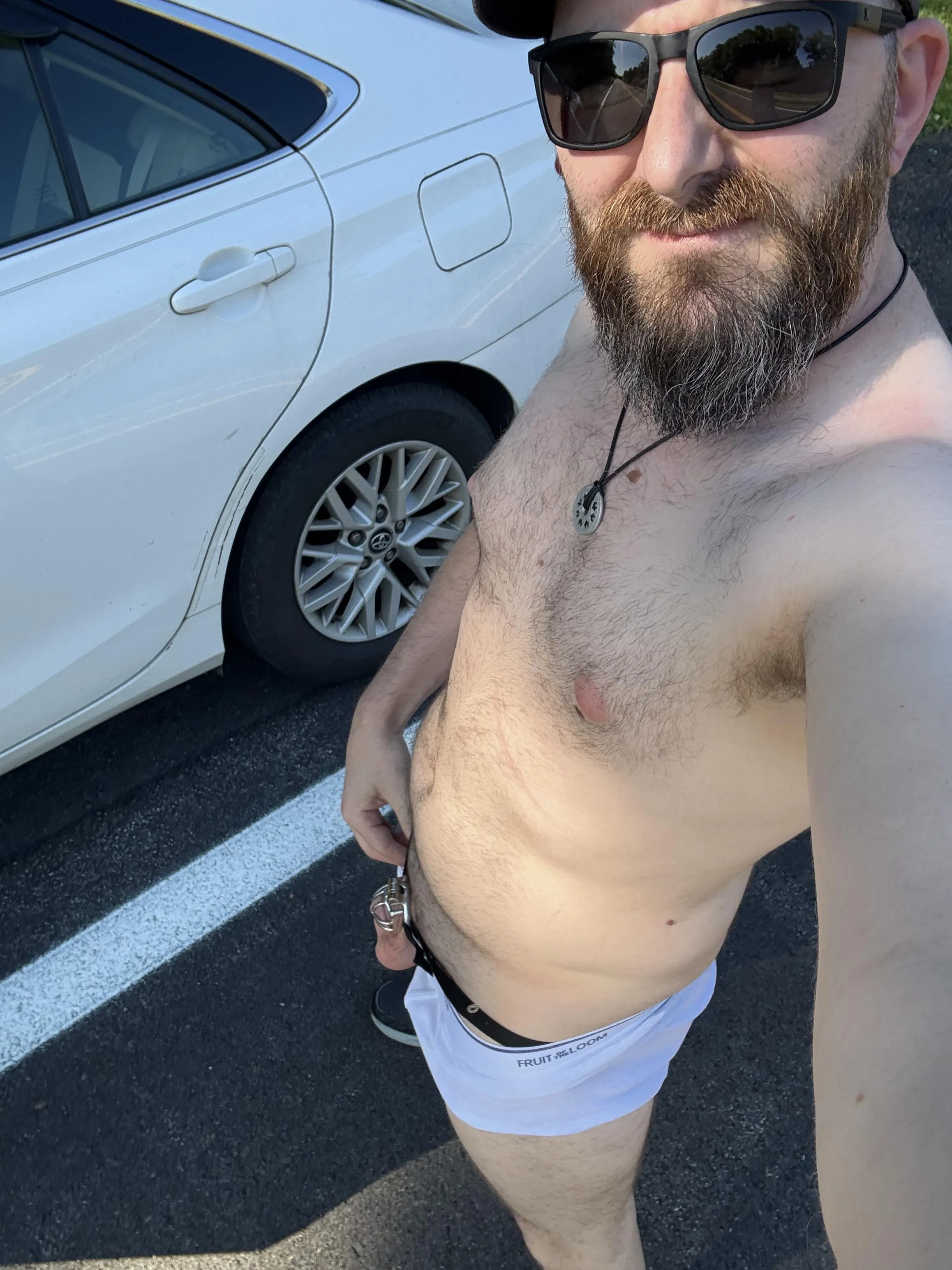 Showing off road side