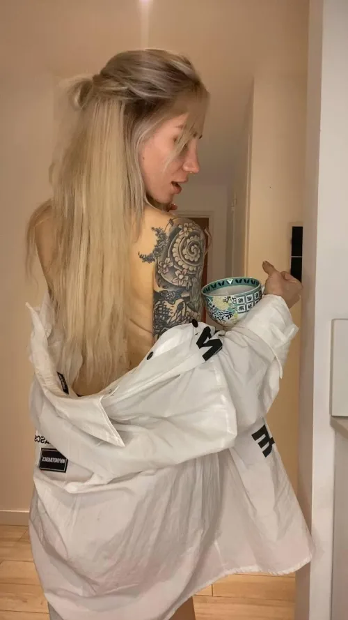 Still thirsty or just distracted by the view?