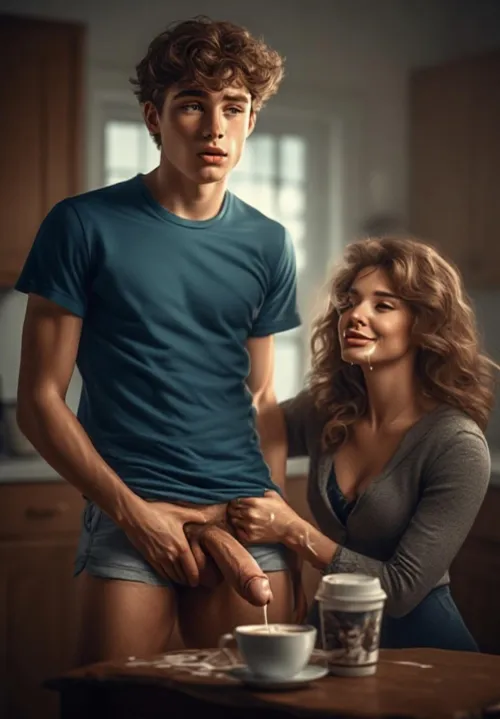 That’s right baby boy, give mommy all of that sweet cream.