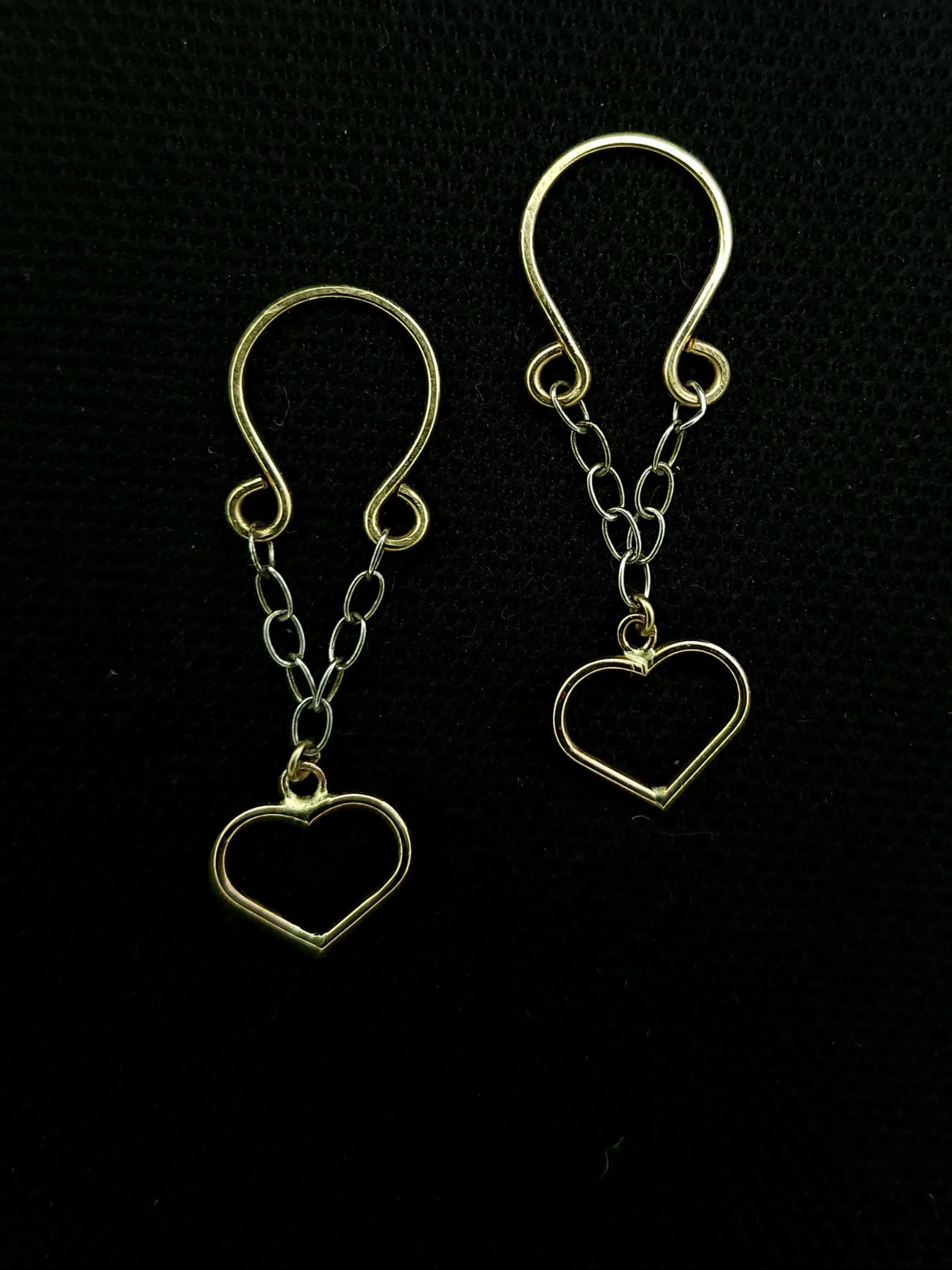 Made some cute little nipple charms (14k gold fill and sterling silver)