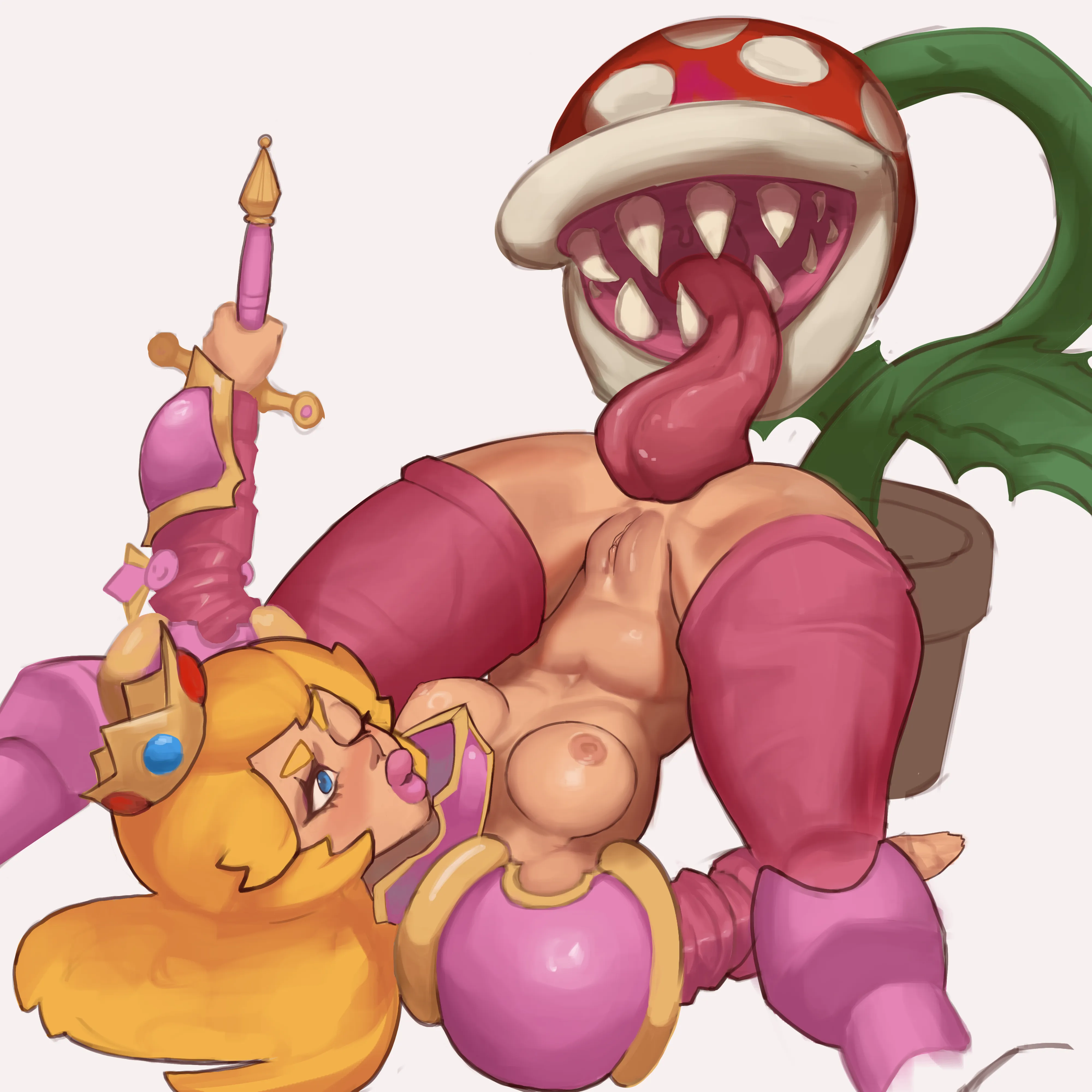 Princess peach in shining armor [Mario] (x_spring)