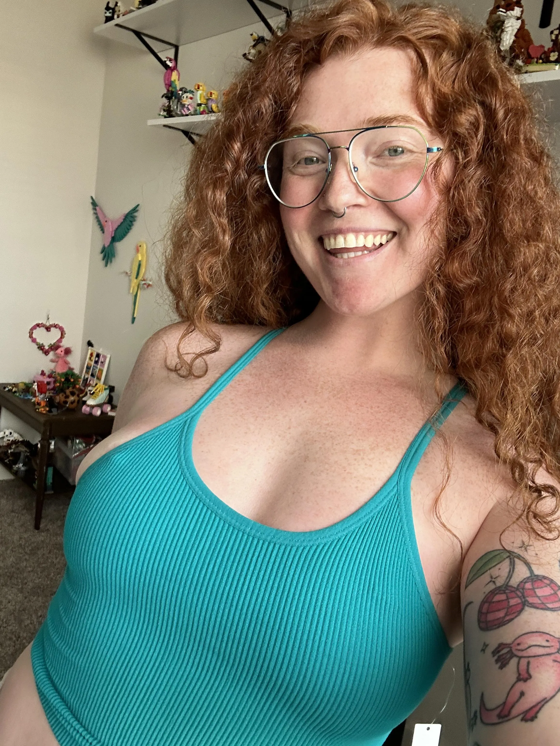 The girls can barely fit lol