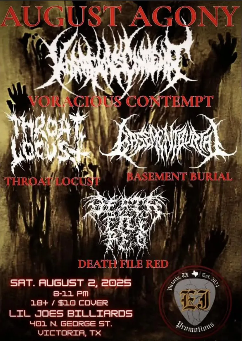 Voracious Contempt coming to Victoria