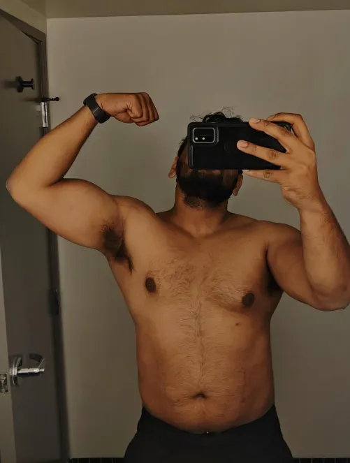 Musky in the hotel bathroom