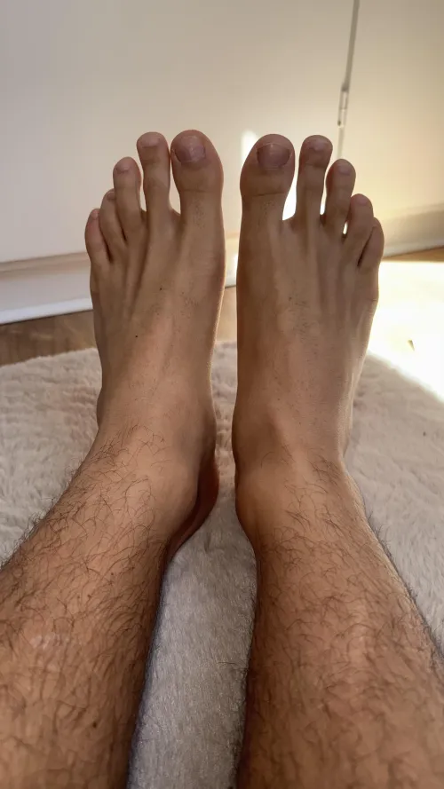 People say I’ve got nice feet… do you agree? Coming from a soccer game