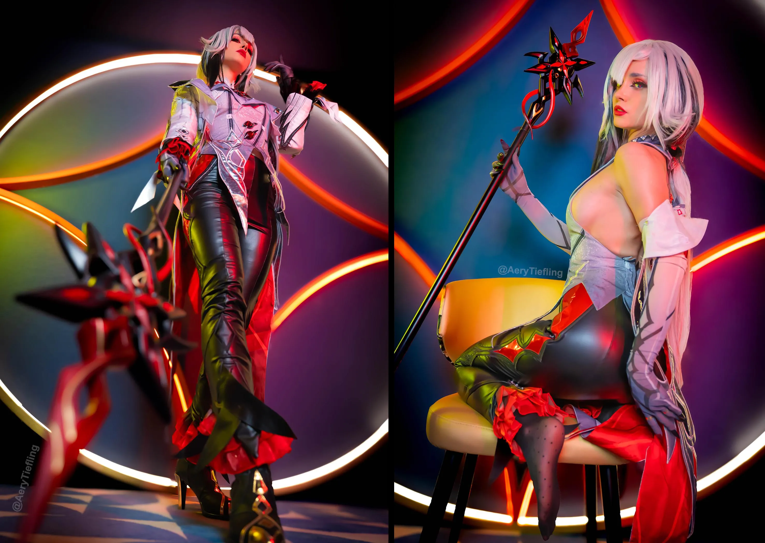 Arlecchino from Genshin Impact by Aery Tiefling [OC]