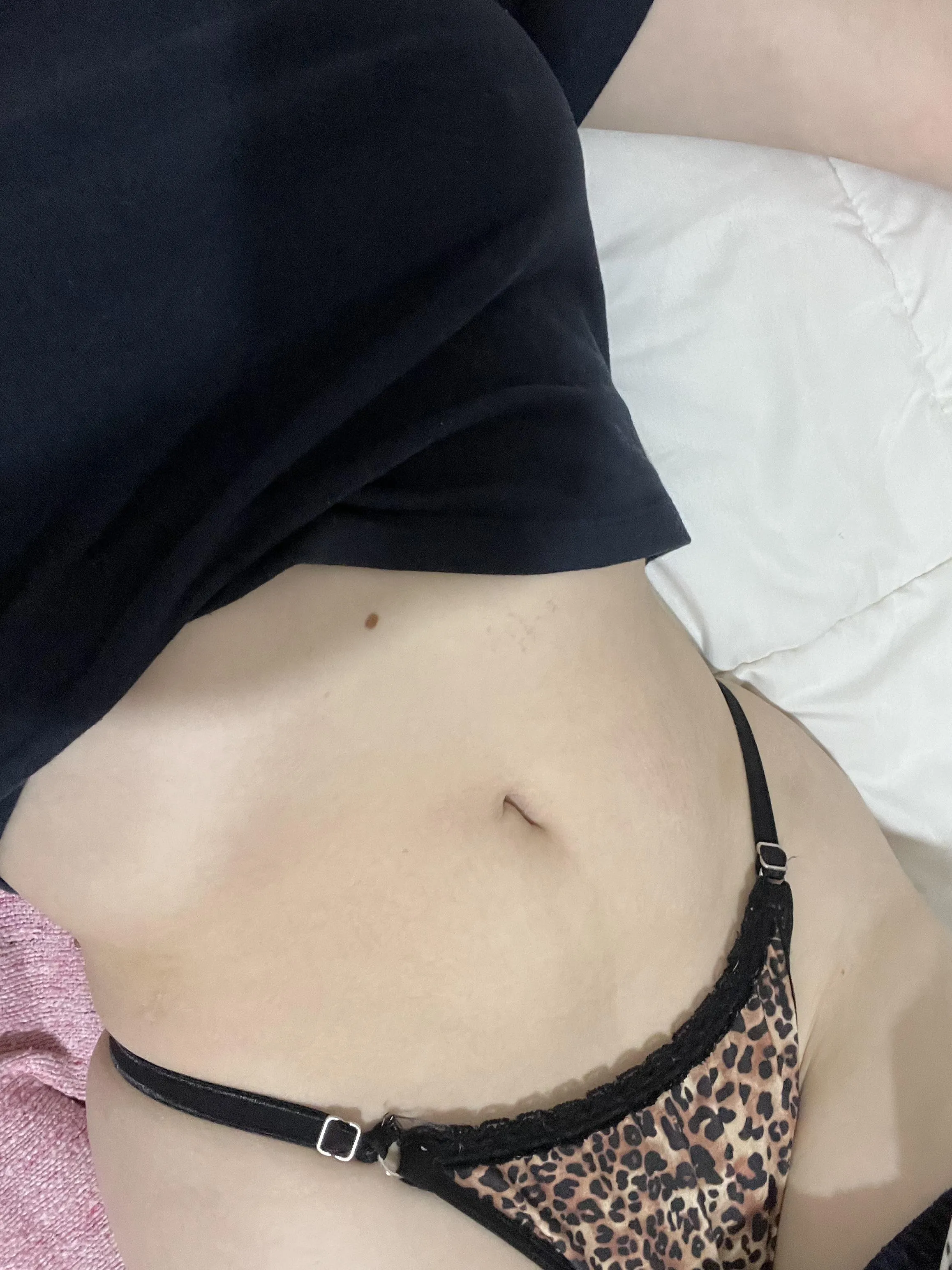 I like to play with my belly button before going to sleep