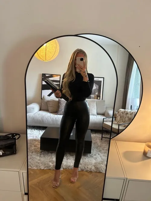 Leather pants for work!