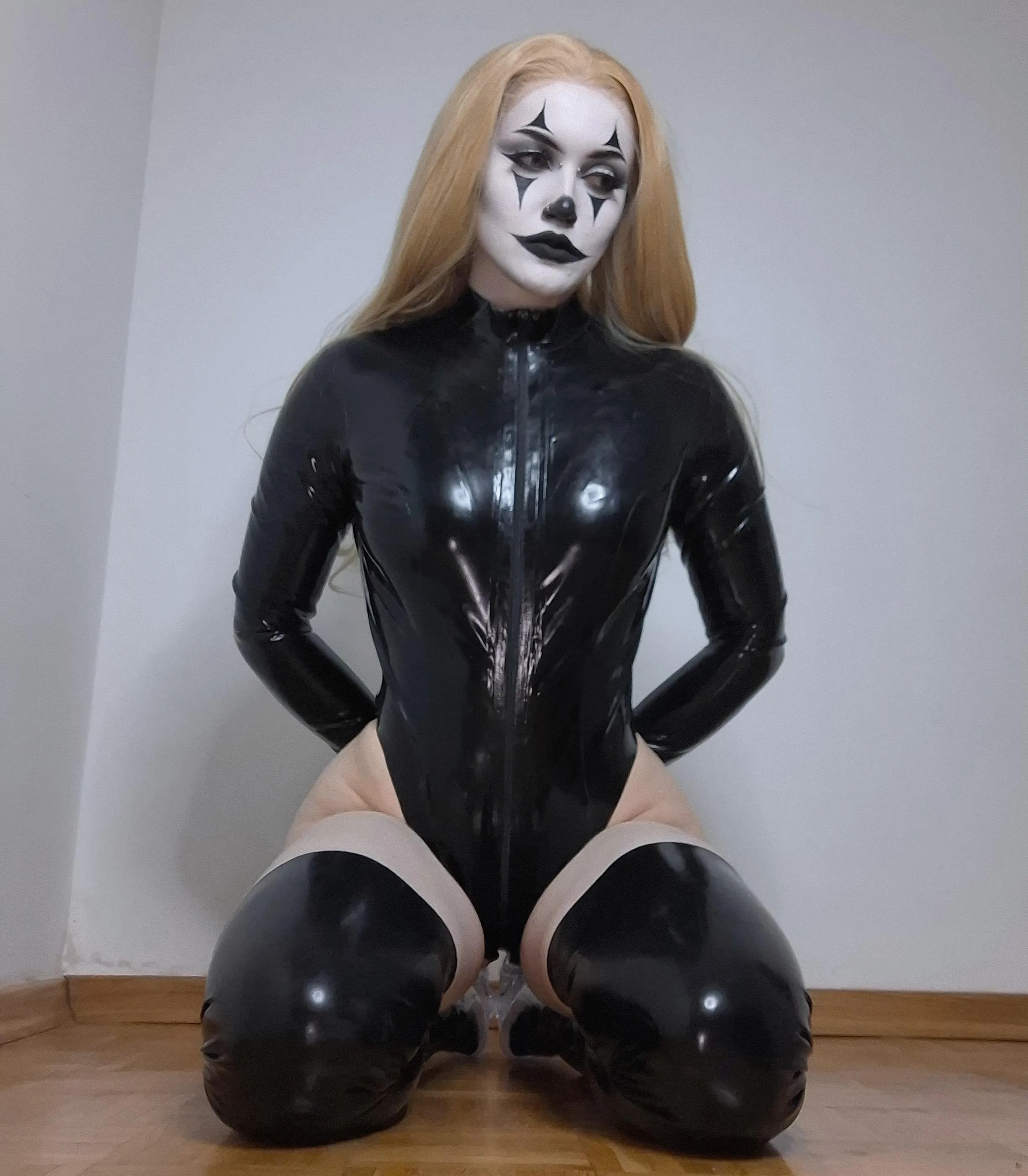 Tied up, waiting to be used