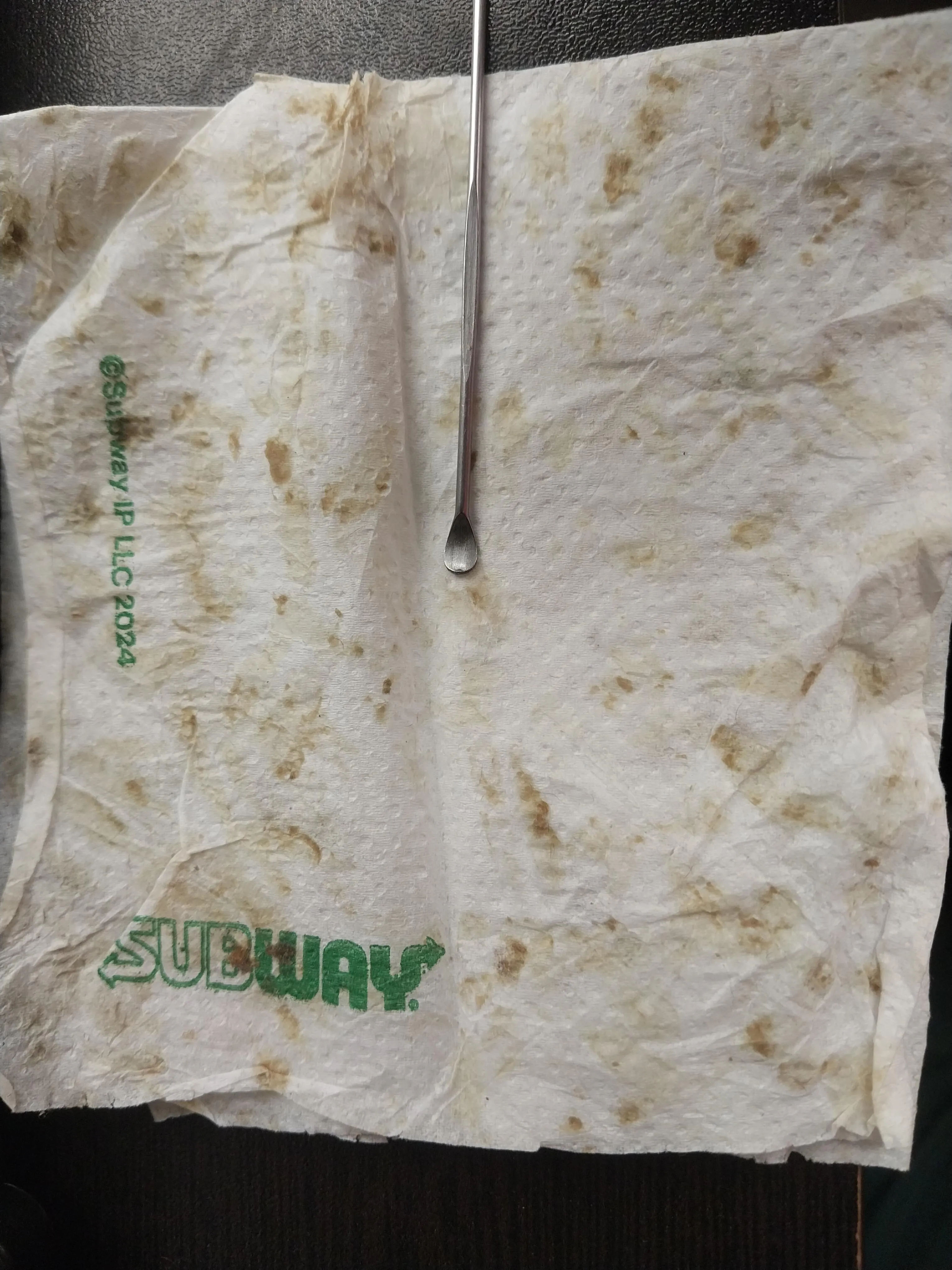 A Week's worth of ear wax scooped out and cleaned with this tissue.