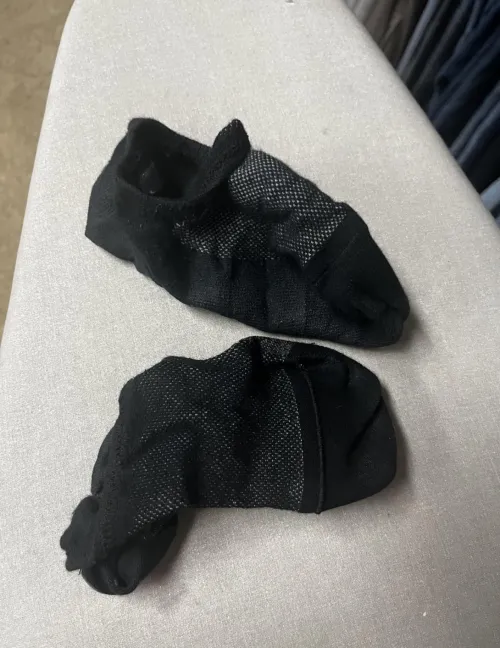 [F] Gym socks after several days.  So smelly and wet waiting for a buyer to inhale the scent!