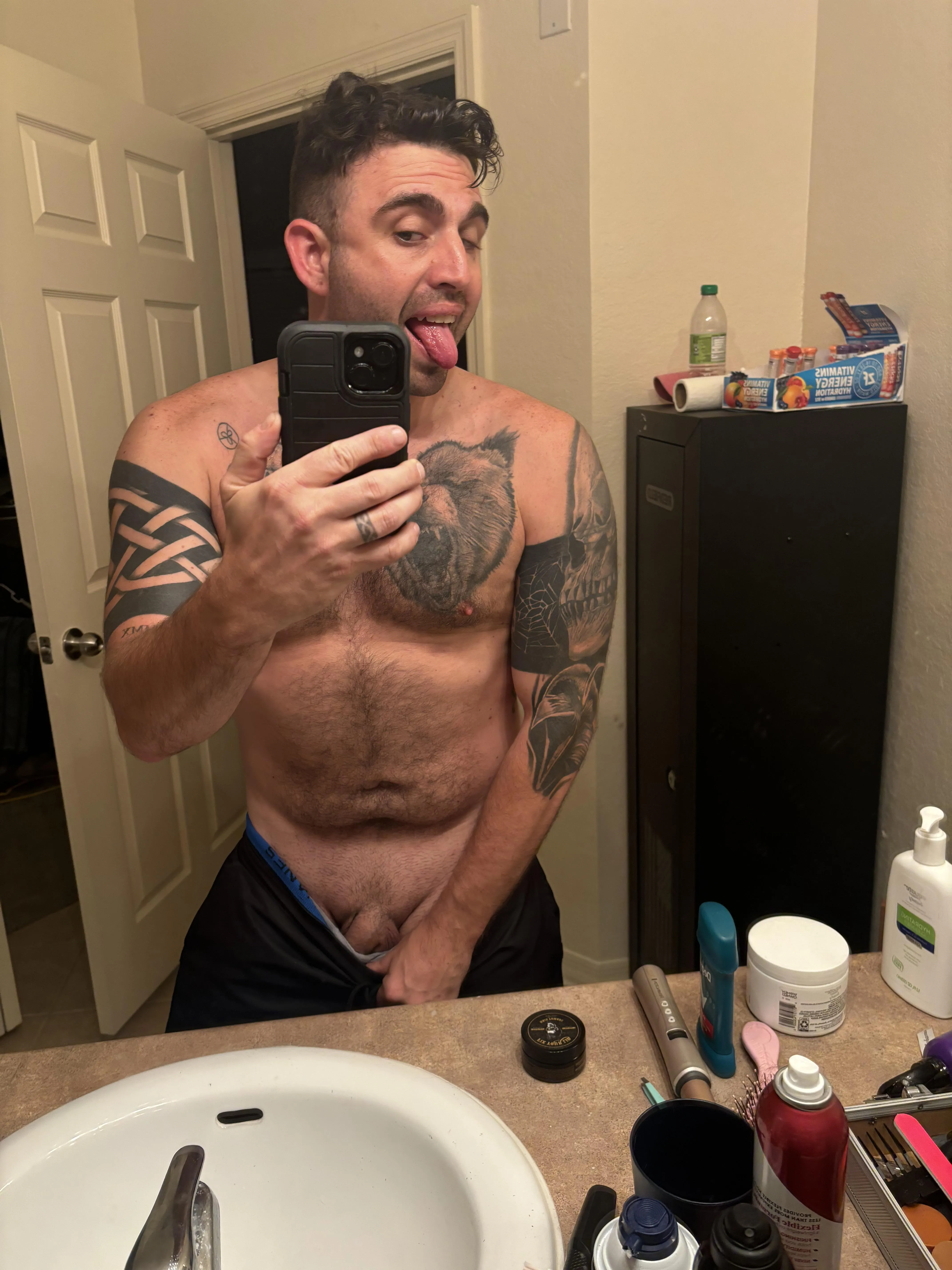 I always have my tongue out when I’m enjoying myself