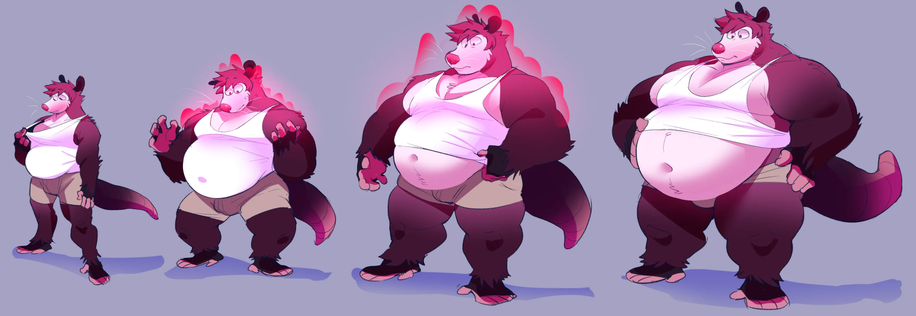 I thought this clothing was suppose to grow in size too.... Now I'm just here with a exposed fat belly. (Plummy)