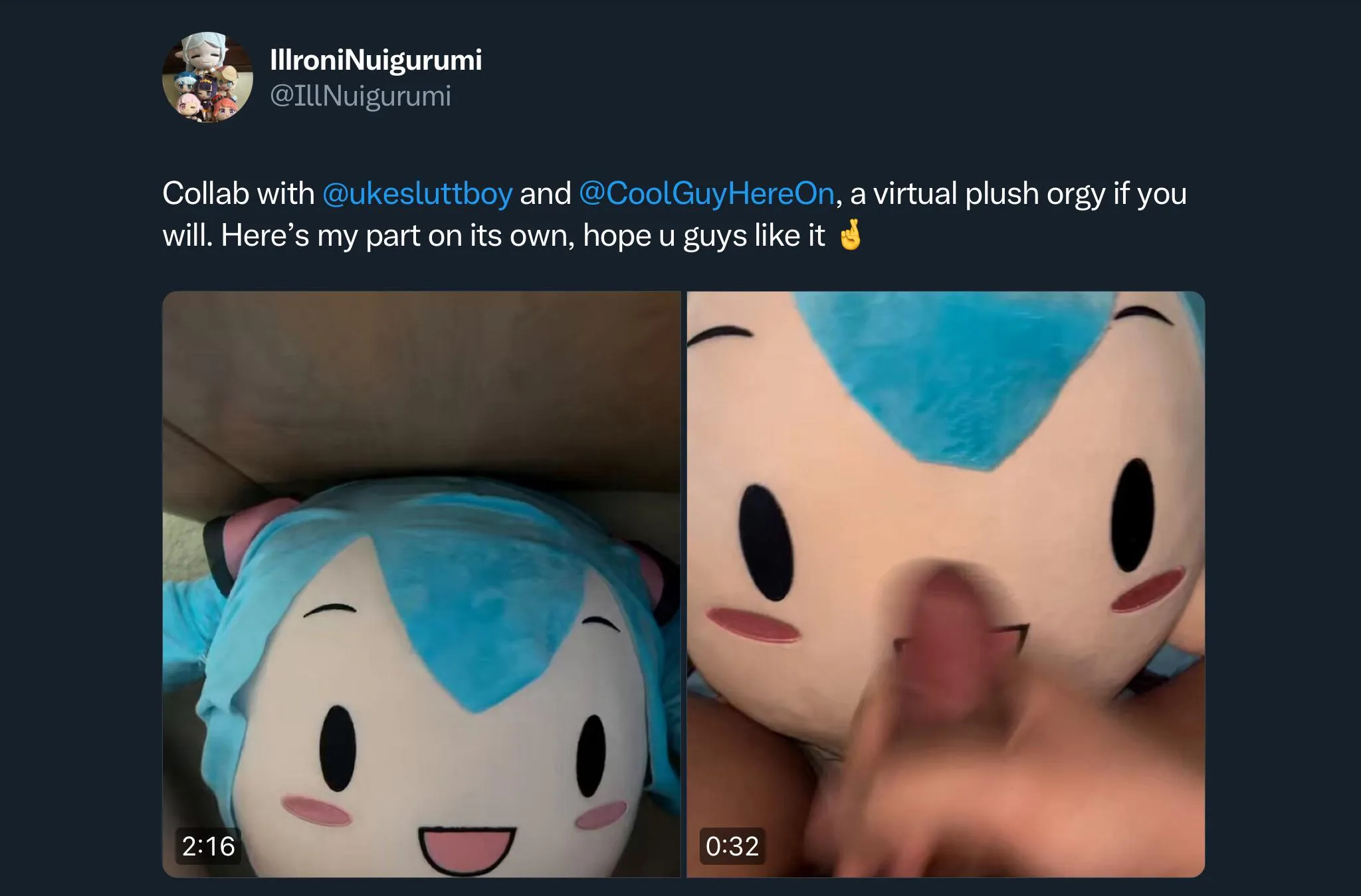 Miku bukkake with some friends 🙃