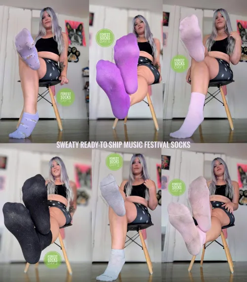 My filthy festival socks absolutely reek of sweat!