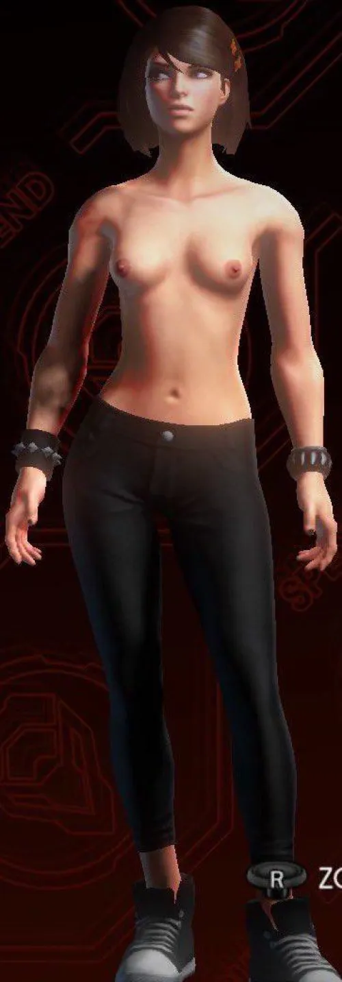 my Saints Row IV character topless (xkirstyrx)