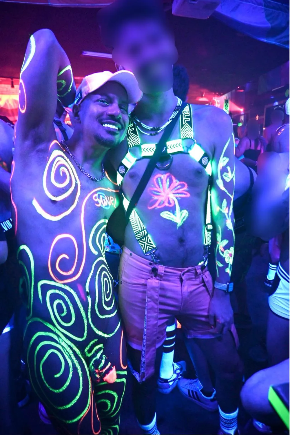 Neon party at a club