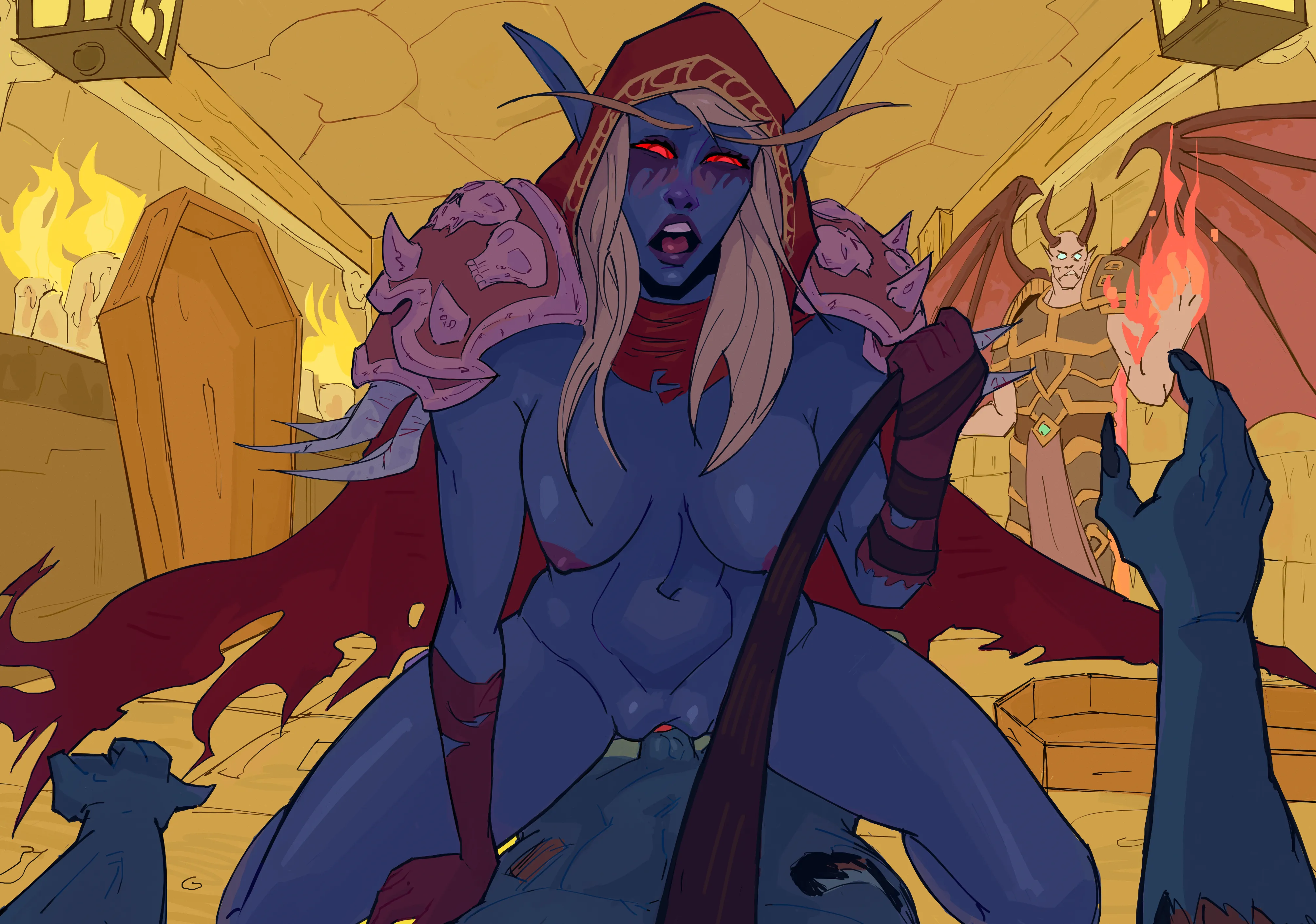 Sylvanas testing her new servants (Lyart)