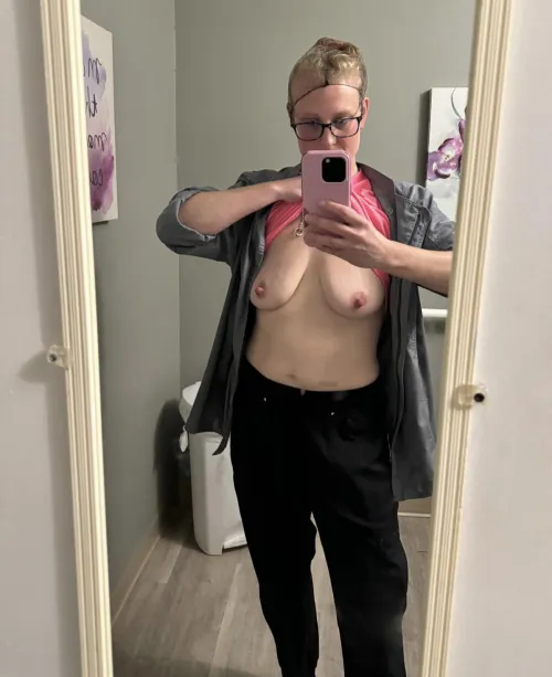 Took a little naughty break at work been so fucking horny all day