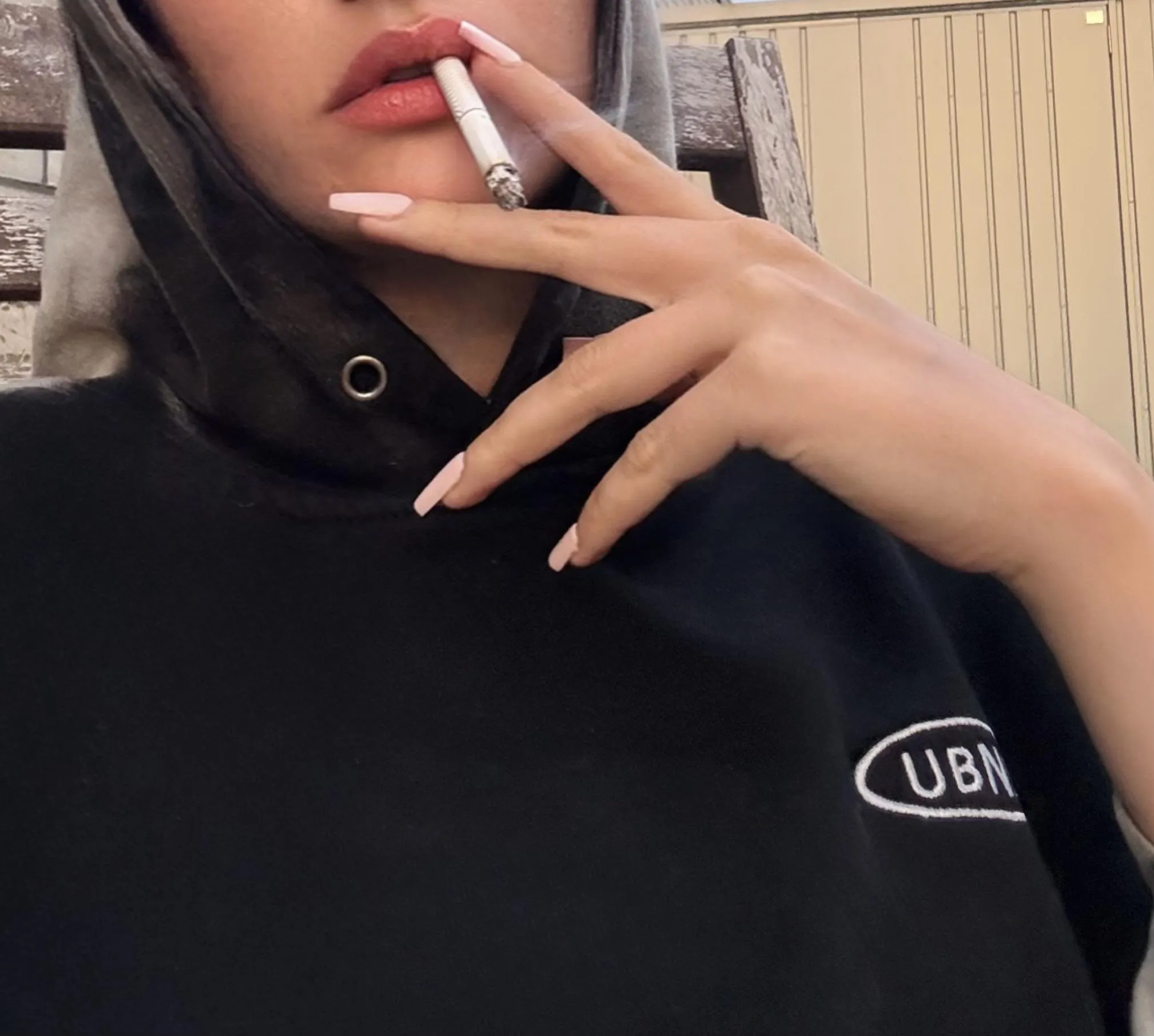 Watching me smoke is bad for your health. But you already knew you were disposable.