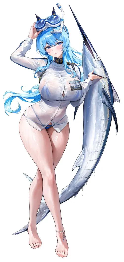 Aqua Marine Helm [Goddess of Victory: Nikke]