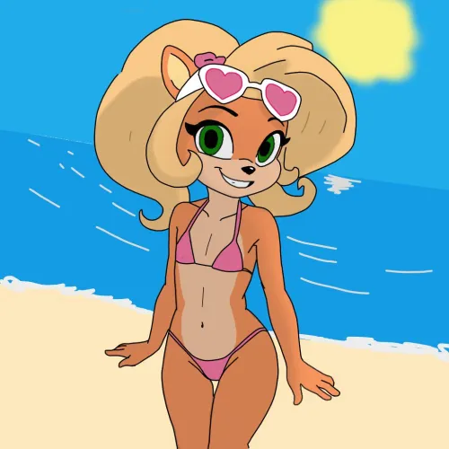 [Coco]s beach day (art by me)