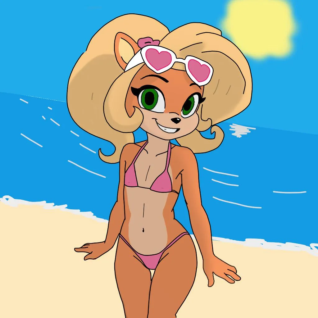 [Coco]s beach day (art by me)