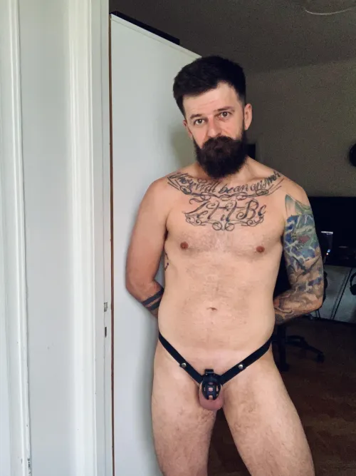 Daddy is ready for the gym!