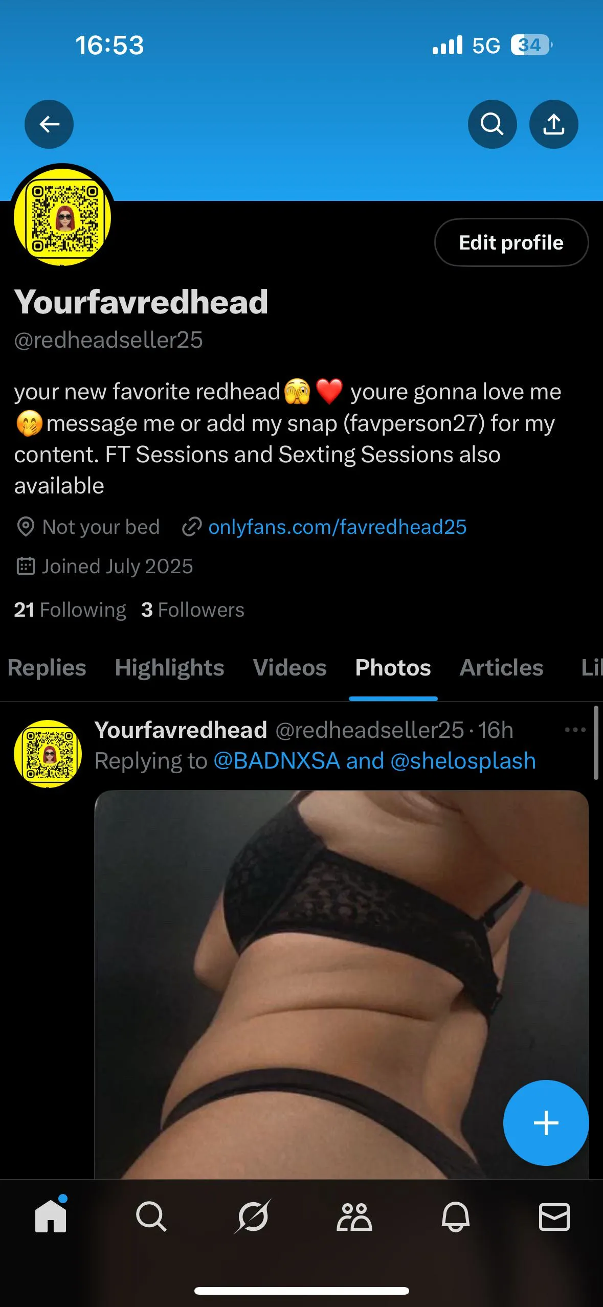 Follow mine pls @redheadseller25