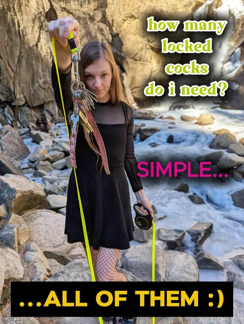 im the dominatrix of ALL locked cocks 🔐❤️