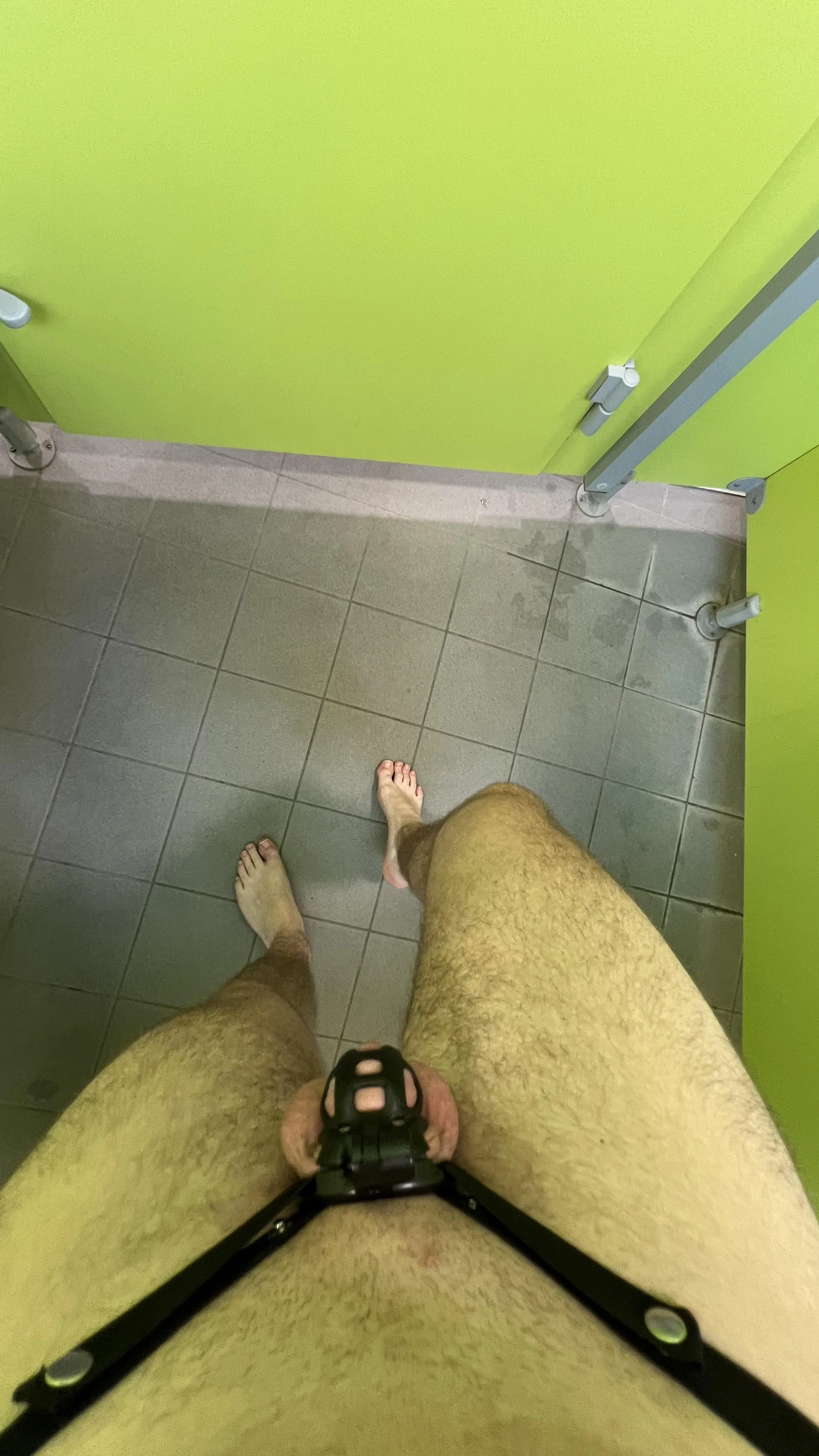 Individual changing room at the swimming pool