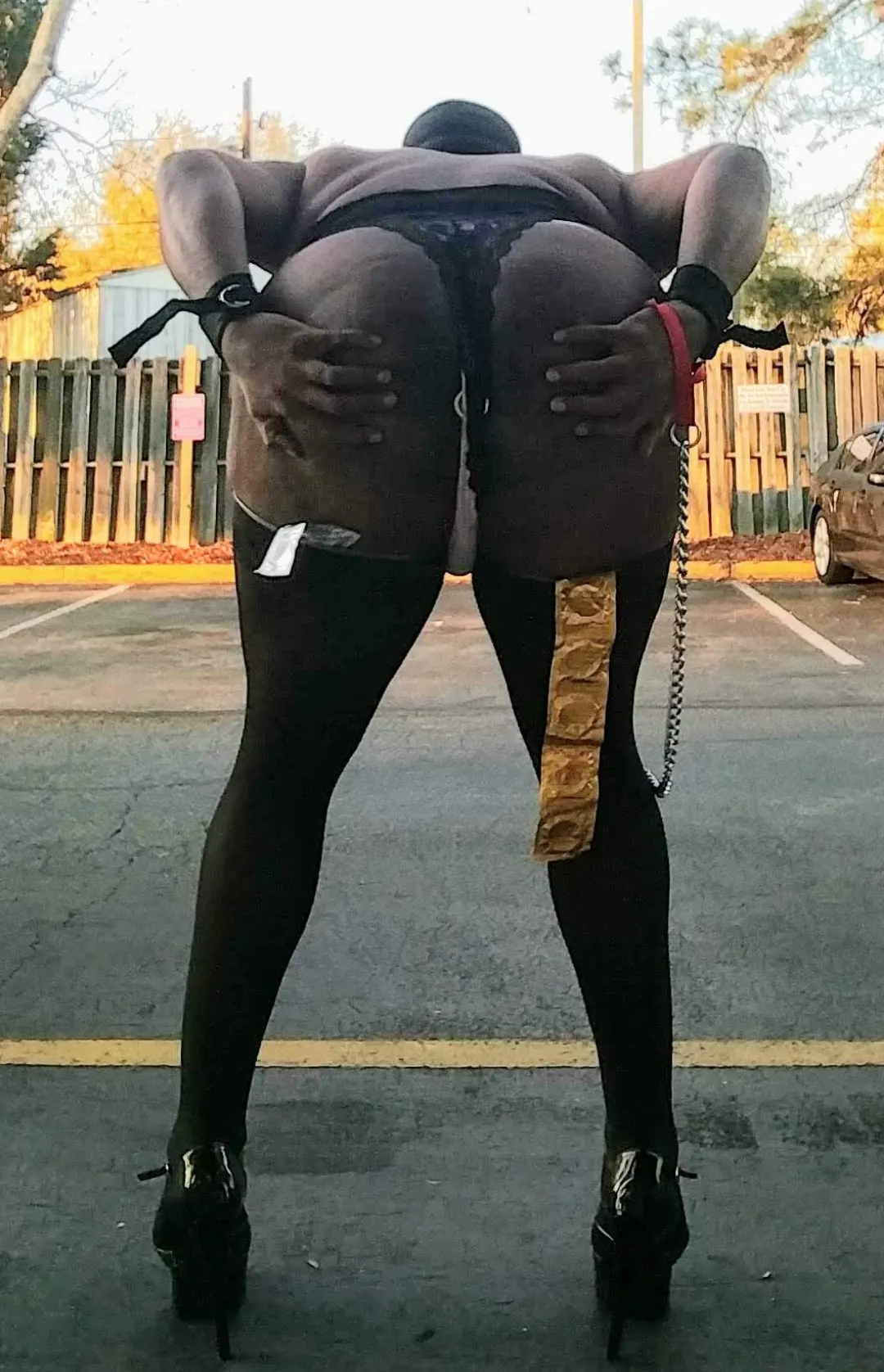 Just showing it off at the motel