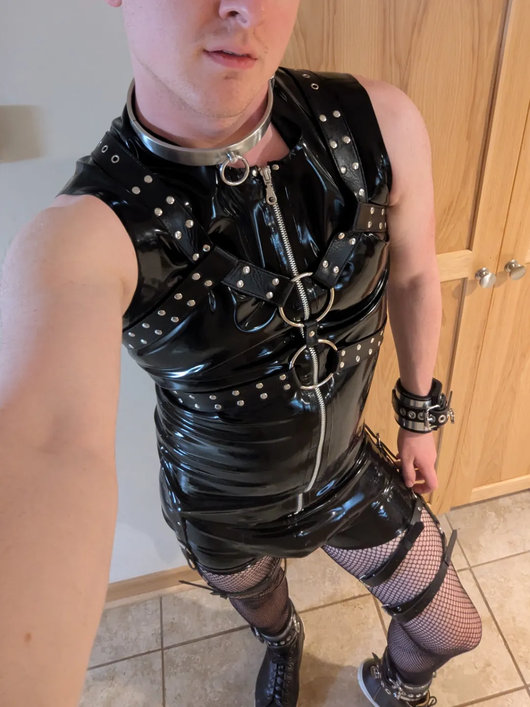 Outfit I am wearing to a fetish party soon. Thoughts?