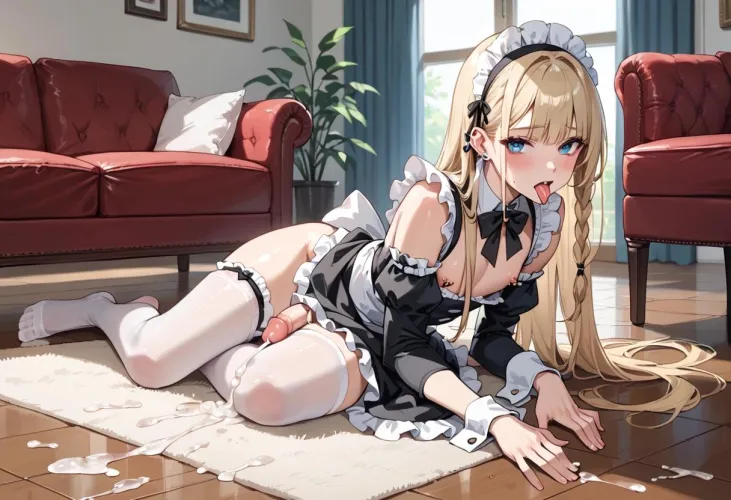 The maid got carried away