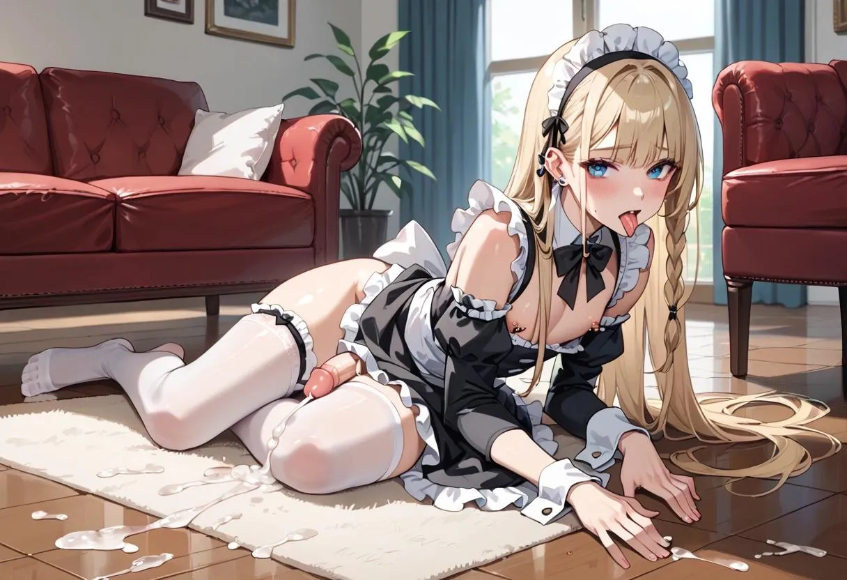 The maid got carried away