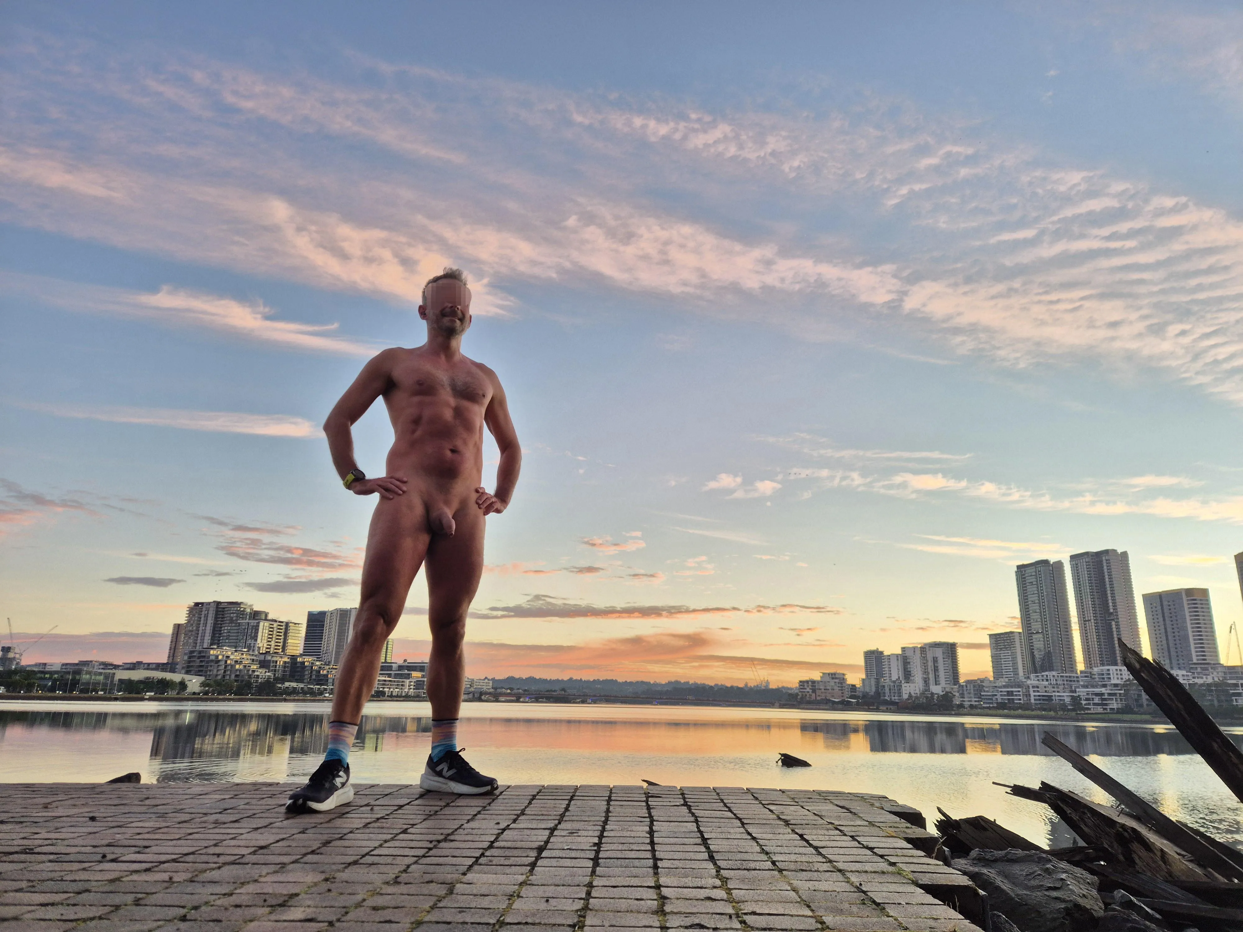 Waiting for the sun to break through and warm my skin