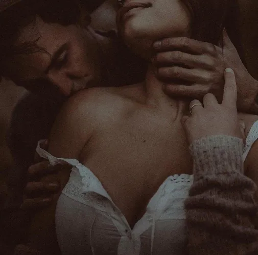 When he comes up to you from behind and adores your shoulders, neck, cheek and ear.