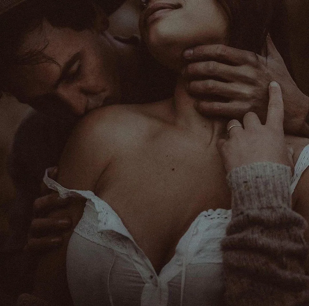 When he comes up to you from behind and adores your shoulders, neck, cheek and ear.