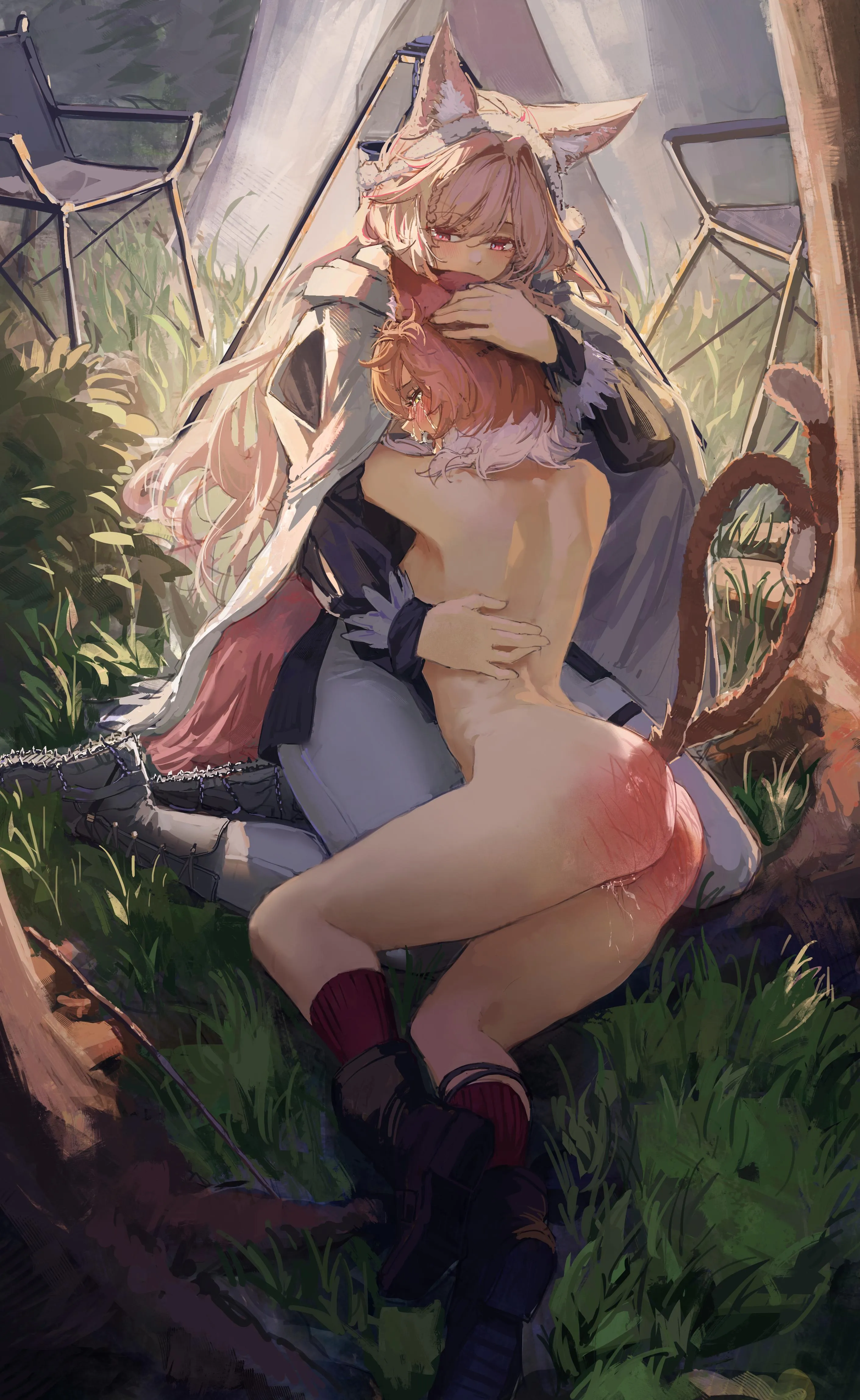 When Naughty Felines and Hungry Lupos Go Camping