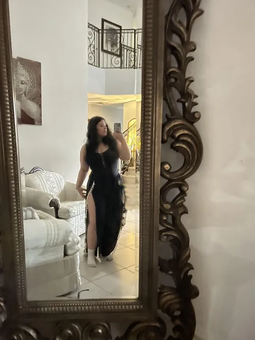 Wore a tight dress for the first time tonight with nothing underneath