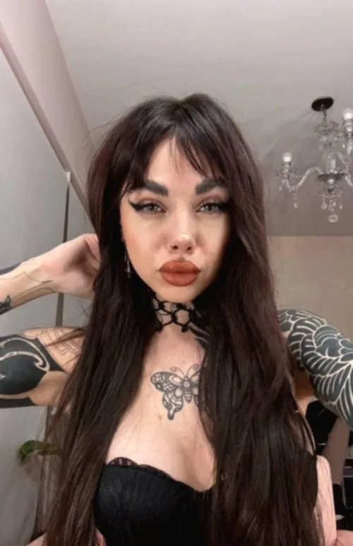 are you into pierced goth girls like me?