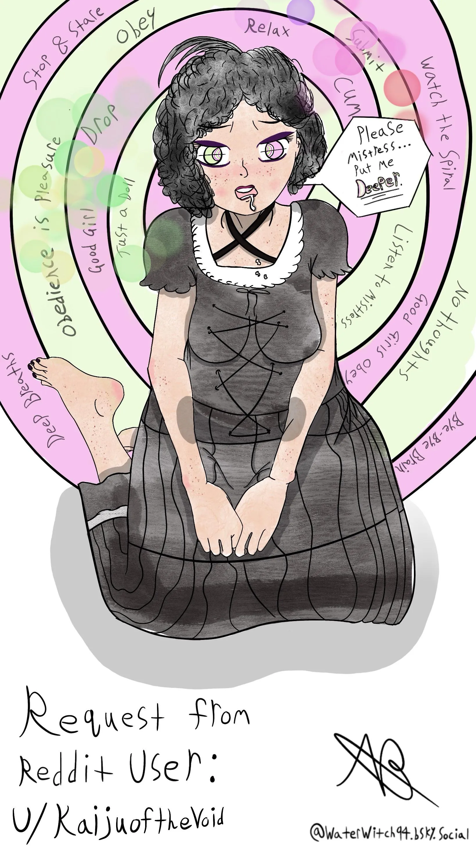 Deeper and deeper for Mistress. (OC:E03. Artist: WaterWitch94)